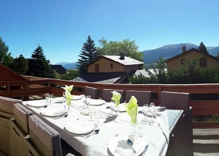 Apartment Campredon - Decoration Typique - 25m2 De Terrasse Amenagee Plein Sud Avec Vue Panoramique - Internet - Jardin - Parking - Navette - Linge Et Menage En Options Payantes Font-Romeu-Odeillo-Via